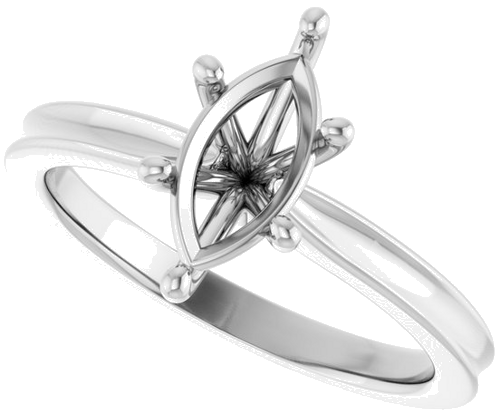 Sužadėtuvių Žiedas 14k white gold Marquise 10mm x 5mm (5)
