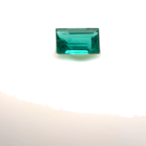 0.43 carat GREEN Baguette Smaragdas (1)