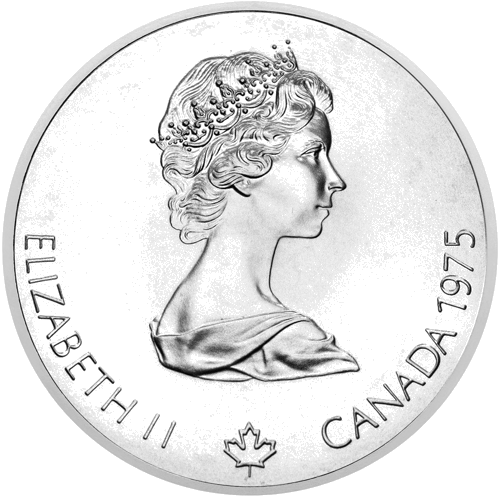 5 doleriai Maratonas 1975 Kanada sidabrinė moneta (2)