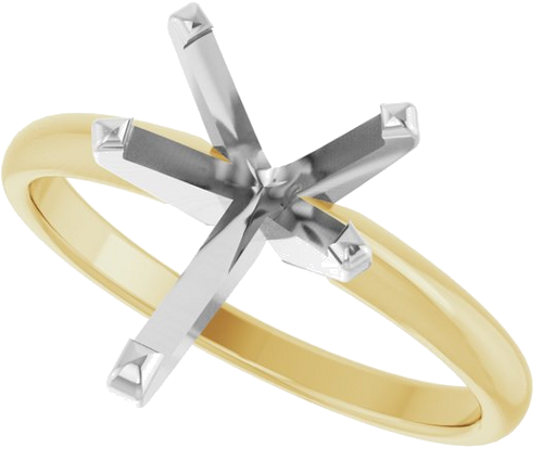 Sužadėtuvių Žiedas „Solitaire“ 14k yellow/white gold Pear 11.5mm x 7.5mm (5)