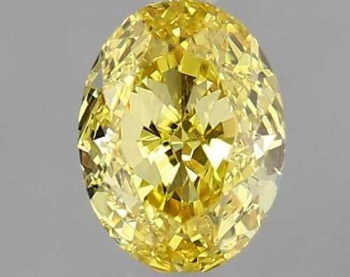 0.41 carat Fancy Vivid  Yellow-VVS1 Natūralus Oval Deimantas (1)