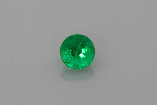 0.43 carat GREEN Round Smaragdas (1)