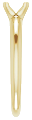 Sužadėtuvių Žiedas „Solitaire“ 585 Geltonojo Aukso Round 6mm (4)