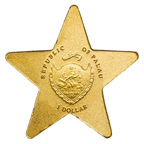 2009 Палау Звезда 1 доллар золотая монета (1)