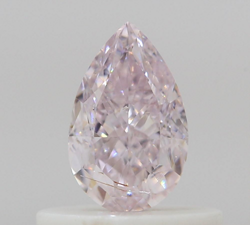 0.5 carat Very Light Pink-SI2 Natūralus Pear Deimantas (1)