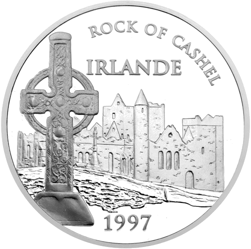 100 Francs Rock of Cashel 1997 France Silver Coin (1)