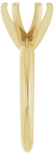 Sužadėtuvių Žiedas „Solitaire“ 14k yellow gold Round 7.4mm (4)