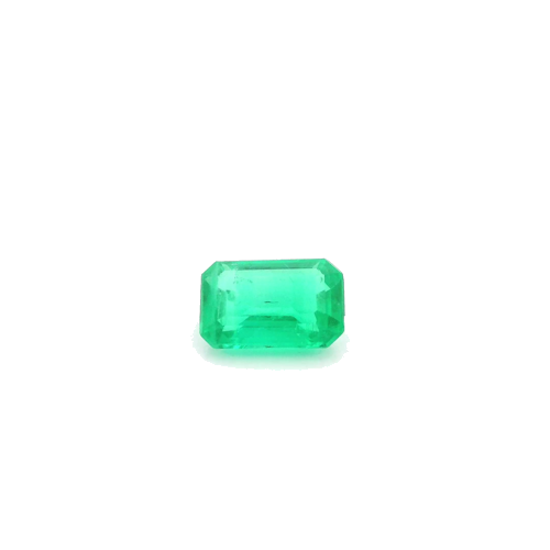 0.66 carat GREEN STEP cut Octagonal Smaragdas (1)