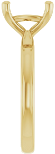 Sužadėtuvių Žiedas 14k yellow gold Cushion 9mm (4)