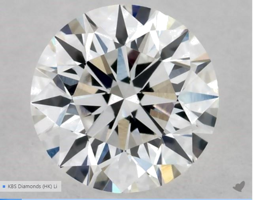 0.4 carat E-VS1 Excellent cut Natūralus Round Deimantas (1)