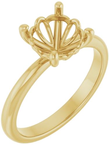 Sužadėtuvių Žiedas 14k yellow gold Round 8.2mm (1)