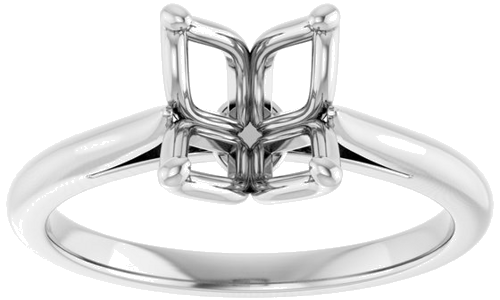 Sužadėtuvių Žiedas „Solitaire“ 585 Baltojo Aukso Oval 9mm x 7mm (3)