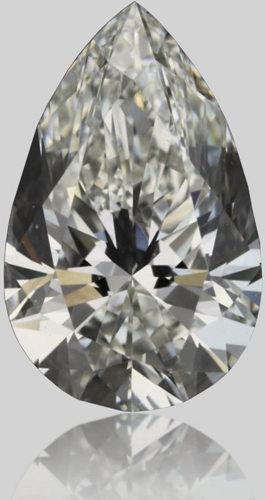 0.4 carat H-VVS2 Natūralus Pear Deimantas (1)