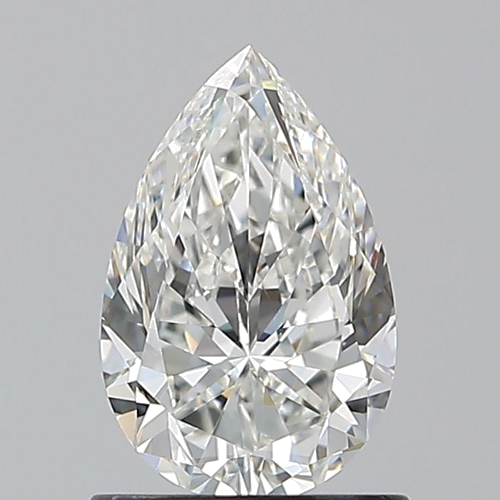 1.0 carat G-VS2 Natūralus Pear Deimantas (1)