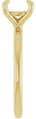 Sužadėtuvių Žiedas „Solitaire“ 10k yellow gold Round 7.4mm (4)
