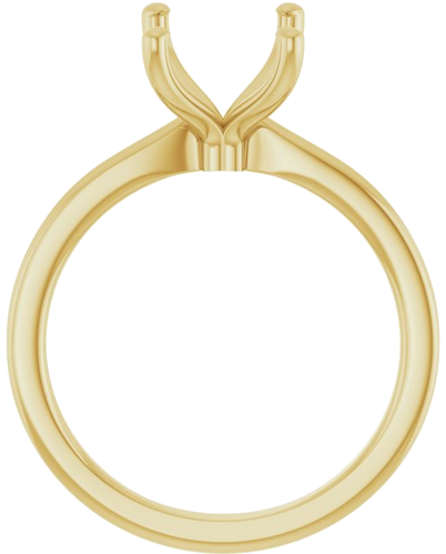 Sužadėtuvių Žiedas 14k yellow gold Emerald 9mm x 7mm (2)