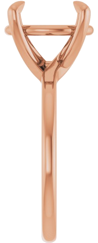 Sužadėtuvių Žiedas 14k rose gold Oval 12mm x 10mm (4)
