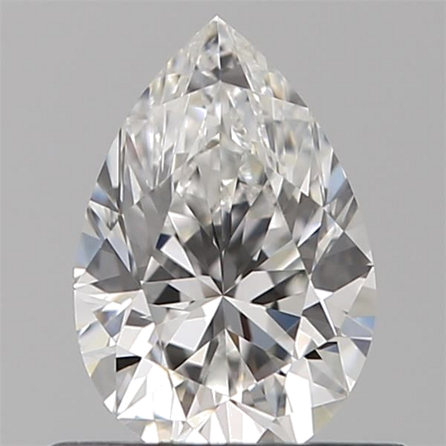 0.51 carat F-VS1 Natūralus Pear Deimantas (1)