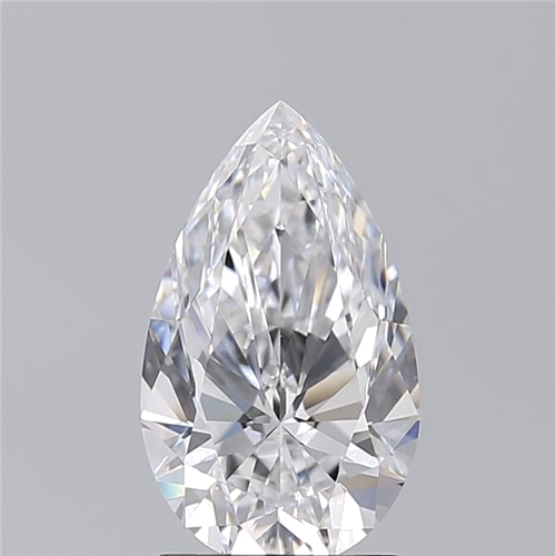 2.01 carat D-VS2 Natūralus Pear Deimantas (1)