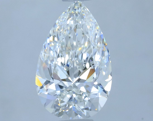 0.78 carat F-IF Natūralus Pear Deimantas (1)