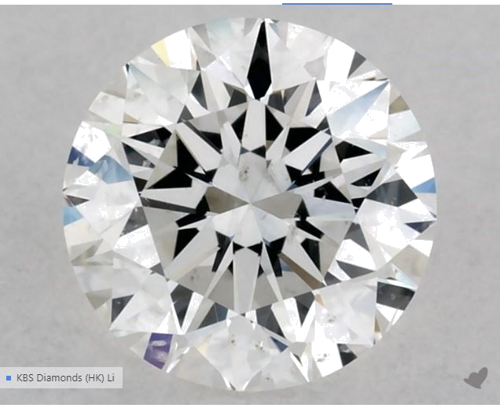 0.53 carat G-SI1 Excellent cut Natūralus Round Deimantas (1)
