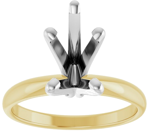 Sužadėtuvių Žiedas „Solitaire“ 14k yellow/white gold Pear 11mm x 7mm (3)