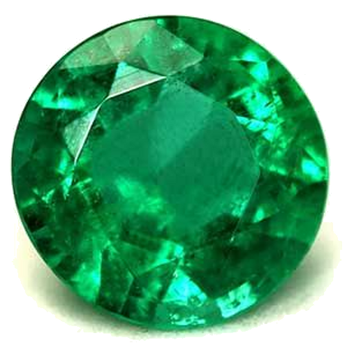 0.56 carat GREEN Round Smaragdas (1)