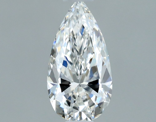0.5 carat F-VVS1 Natūralus Pear Deimantas (1)