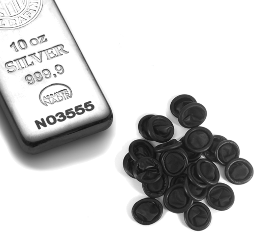 Lateksiniai pirštų galiukų apdangalai monetų laikymui (2)