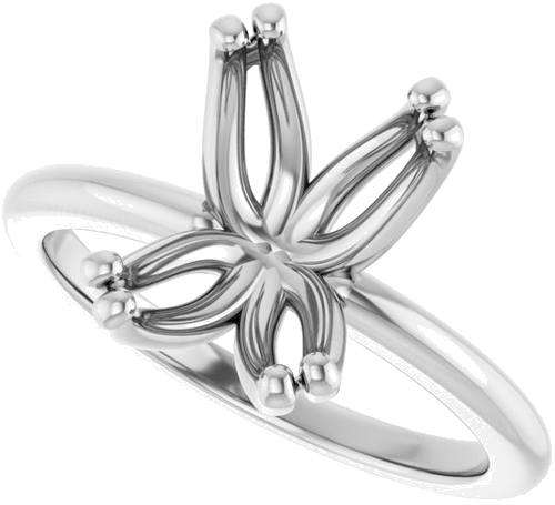 Sužadėtuvių Žiedas „Twin-Prong Octet® Solitaire“ 14k white gold Emerald 10mm x 7mm (5)