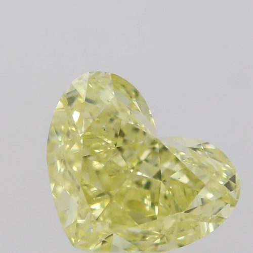 0.5 carat Fancy Intense  Yellow-VS2 Natūralus Heart Deimantas (1)