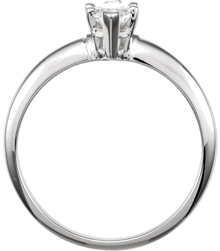 Sužadėtuvių Žiedas „V-End Solitaire“ 14k white gold Marquise 18mm x 9mm (4)