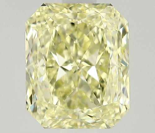 1.01 carat Fancy Light Yellow-IF Natūralus Radiant Deimantas (1)