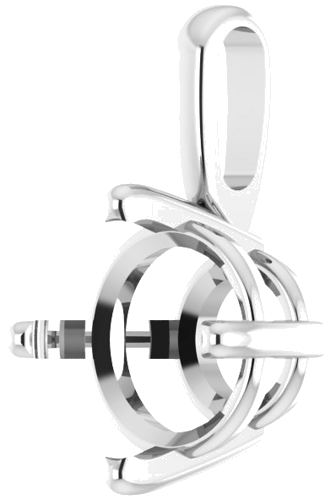 Pakabukas „Solitaire“ 925 Sidabro Round 8mm (2)