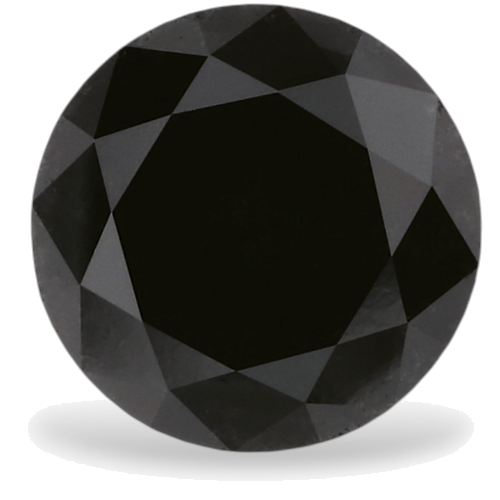 1.2 carat Fancy Black-VVS2 Excellent cut Natūralus Round Deimantas (1)