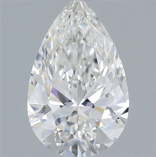 0.53 carat F-VS2 Natūralus Pear Deimantas (1)