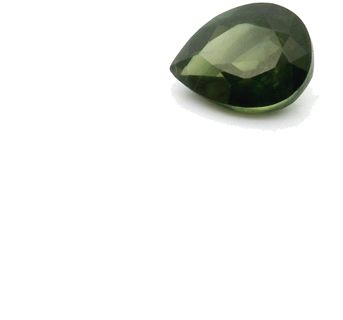 0.76 carat GREEN Pear Safyras (1)