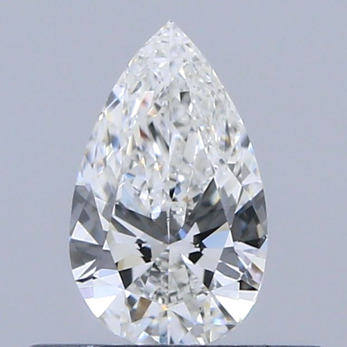 0.3 carat G-VVS2 Natūralus Pear Deimantas (1)