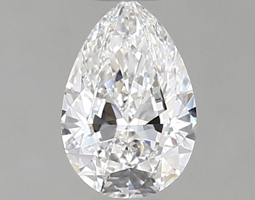 0.38 carat E-IF Natūralus Pear Deimantas (1)