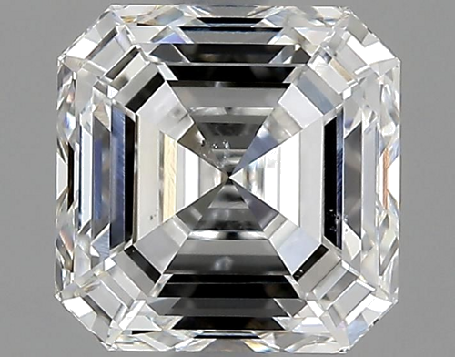 2.01 carat F-SI2 Natūralus Asscher Deimantas (1)