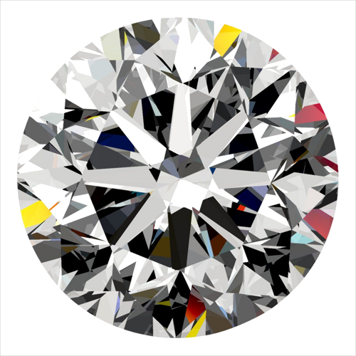 0.3 carat H-VS2 GD cut Natūralus Round Deimantas (1)