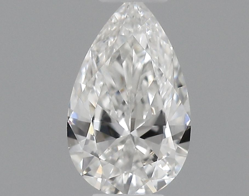 0.23 carat F-VVS1 Natūralus Pear Deimantas (1)