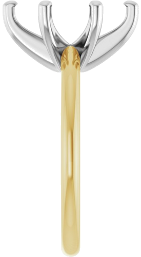 Sužadėtuvių Žiedas 10k yellow/white gold Marquise 12mm x 6mm (4)
