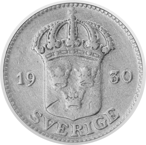 25 öre (1950–1973) Sweden silver coin (4)