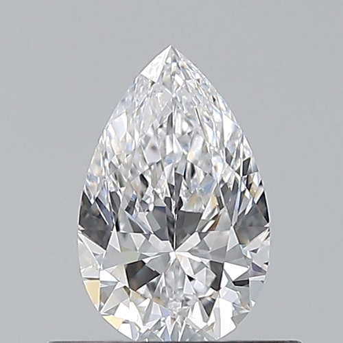0.5 carat D-VVS2 Natūralus Pear Deimantas (1)