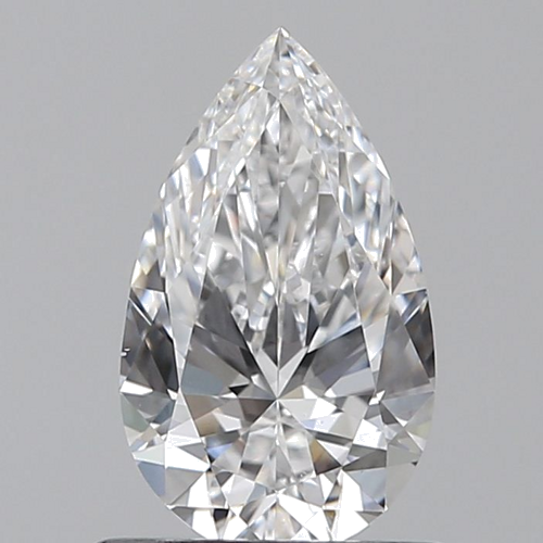0.7 carat D-VS1 Natūralus Pear Deimantas (1)