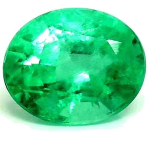 0.56 carat GREEN Oval Smaragdas (1)