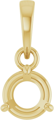 Pakabukas „Round 3-Prong“ 14k yellow gold Round 5.5mm (1)