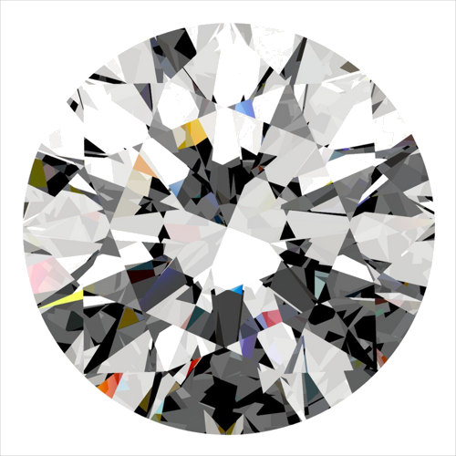 0.5 carat E-VS1 Very Good cut Natūralus Round Deimantas (1)