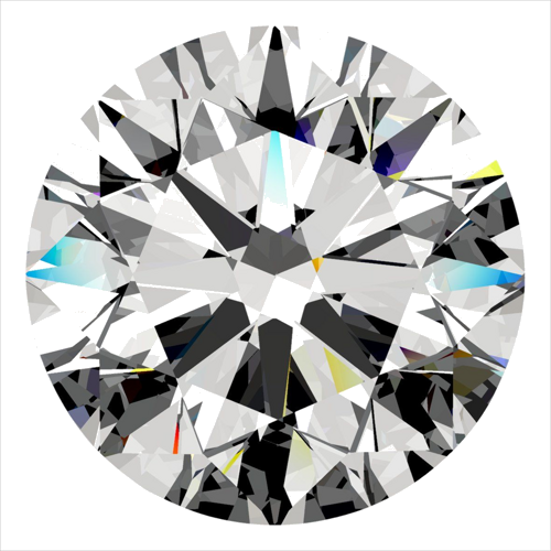 0.45 carat D-VVS2 Excellent cut Natūralus Round Deimantas (1)
